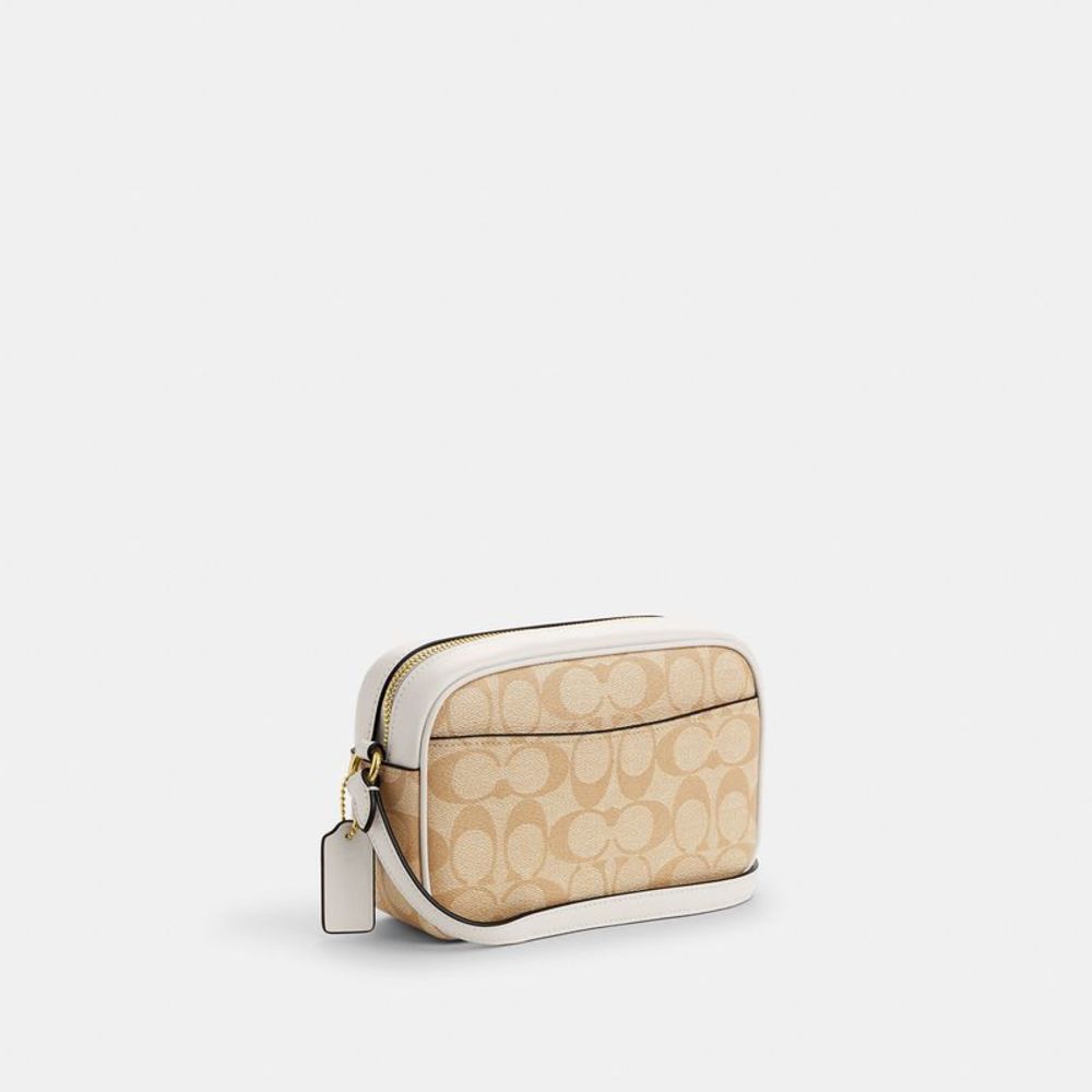 NWT Coach Outlet Mini Jamie Camera Bag In Signature Canvas - Picture 2 of 6
